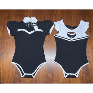 Little for Big XS Bodysuits Diaper Cover NWT Maid Brat Cheerleader Kink Roleplay